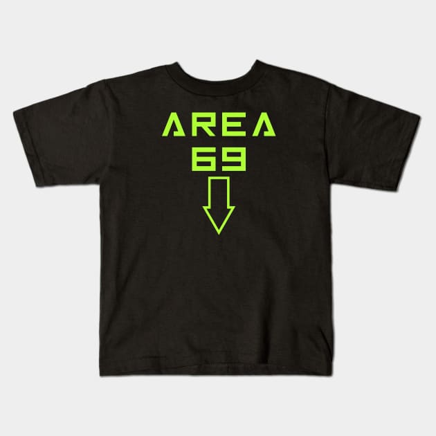 Area 69 Kids T-Shirt by TipsyCurator